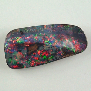 Black Boulder Opal 21,66 ct Brillantes Multicolor Investment Edelstein