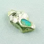 Preview: ►585er Goldnugget Opalanhänger 12,26 gr. 14k, 0,57 ct Black Crystal Opal, Bild6