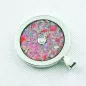 Mobile Preview: ►Silberkette mit hot pink Opal Inlay Anhänger, Diamant, Bild3