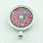 Preview: ►Silberkette mit hot pink Opal Inlay Anhänger, Diamant, Bild4