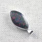 Mobile Preview: Wunderschöner 1,76 gr. schwerer 935er Opalanhänger mit 1,61 ct schwarzen Multicolor Fairy Boulder Matrix Opal - Echter Opalschmuck online kaufen 3