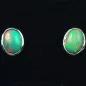 Mobile Preview: Echte 925er Ohrstecker 2,17 ct. Grüne Welo Opale Ohrringe Opalohrstecker - Echter Opalschmuck mit Lichtbild-Zertifikat ganz einfach online kaufen 1
