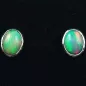 Mobile Preview: Echte 925er Ohrstecker 2,17 ct. Grüne Welo Opale Ohrringe Opalohrstecker - Echter Opalschmuck mit Lichtbild-Zertifikat ganz einfach online kaufen 3