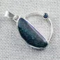 Preview: Wunderschöner Opalanhänger mit 1,41 ct Fairy Boulder Opal aus 935er Silber, zusätzlich besetzt mit schwarzen Diamanten - Echter Opalschmuck online kaufen 6