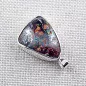 Preview: Wunderschöner Opalanhänger aus Silber mit 10,65 ct schweren Boulder Matrix Opal & mit passender Silberkette - Opal Schmuck aus Silber online kaufen - Opale mit Zertifikat 3