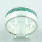 Mobile Preview: Opalring 11,57 gr, Silberring mit Opal Inlay Emerald Green, Herrenring, Bild4