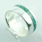 Preview: Opalring 11,57 gr, Silberring mit Opal Inlay Emerald Green, Herrenring, Bild5