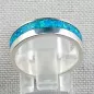 Mobile Preview: ►►Opalring aus Silber, 4,69 gr Silberring mit Opal Inlay Ozean Blau, Bild4