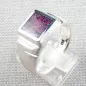 Mobile Preview: ►massiver Opalring aus Silber, 12,22 gr Opal Inlay deep purple Bild3