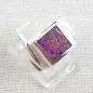 Preview: ►massiver Opalring aus Silber, 12,22 gr Opal Inlay deep purple Bild6
