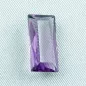 Mobile Preview: Großer echter violetter Amethyst 5,06 ct - Baguette Schliff - Jetzt anschauen! Echte Edelsteine online kaufen!