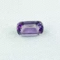 Mobile Preview: schöner echter 3,05 ct violetter Amethyst im Kissenschliff - Perfekt für Amethyst-Schmuck geeignet - Schmucksteine mit Zertifikat 11,97 x 7,10 x 5,33 mm