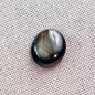 Mobile Preview: Echter schwarzer Stern Saphir im Cabochon-Schliff mit 8,59 ct Gewicht, schwarzer Stein mit spektakulärem goldbraunen Stern - 13,57 x 11,12 x 4,64 mm 3