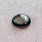Mobile Preview: Echter schwarzer Stern Saphir im Cabochon-Schliff mit 8,59 ct Gewicht, schwarzer Stein mit spektakulärem goldbraunen Stern - 13,57 x 11,12 x 4,64 mm 4