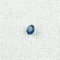 Mobile Preview: ►0,71 ct königsblauer Saphir im Brillantschliff geschliffen, Bild2