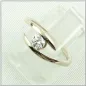 Preview: Eleganter 750er Diamantring 18k Brillantring Weißgoldring mit 0.25 ct Diamant Video & Zertifikat - Verlobungsring mit Diamant online kaufen.-2