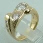Mobile Preview: massiver 18k Goldring, Herren-Brilliant-Ring, Diamanten zus. 1,75 ct, Bild3