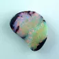 Preview: Echter Boulder Opal 34.34 ct. aus Australien - Opale mit Zertifikat online kaufen - Roter Multicolor Boulder Opal 31,81 x 23,38 x 7,85 mm für Opalschmuck 13