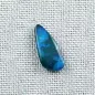 Preview: Blauer Lightning Ridge Black Opal 2,00 ct. aus Australien - Opale mit Zertifikat online kaufen - Blauer Black Opal 16,09 x 7,11 x 2,85 mm ​für Opalschmuck 1 2