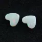 Preview: ►2 White Opal Herzen zus. 5,97 ct Herz-Opalsteine Edelsteine, Bild5