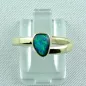 Preview: 14k Gold-Opal-Ring mit Black Opal, Verlobungsring, Damenring, Bild1