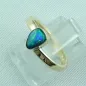 Preview: 14k Gold-Opal-Ring mit Black Opal, Verlobungsring, Damenring, Bild2