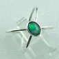 Preview: Massiver Silberring mit Welo Opal 0,69 ct Opalring, Bild6