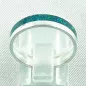 Preview: Opalring 3,11 gr., Bandring, Silberring mit Opal Inlay sea green, Bild4
