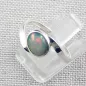 Mobile Preview: Damenring mit 0,93 ct Welo Opal 935er Silberring Multicolor Opalstein - Echter Opalschmuck aus massiven Silber mit Lichtbild-Zertifikat online kaufen. 2