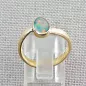 Preview: ►Weiß-Opal-Ring bzw. 585er Goldring 14k mit Multicolor 0,75 ct White Opal Bild4