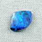 Mobile Preview: Boulder Opal 5,25 ct. aus Australien - Opale mit Zertifikat online kaufen - Blauer Multicolor Boulder Opal 17,12 x 12,76 x 3,36 mm für Opalschmuck-1