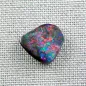 Mobile Preview: Echter Boulder Opal 4,89 ct. Regenbogen Opal aus Australien mit Zertifikat - Multicolor Regenbogen Boulder Opal 12,25 x 12,01 x 3,59 mm für Opalschmuck 4