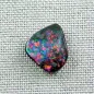 Mobile Preview: Echter Boulder Opal 4,89 ct. Regenbogen Opal aus Australien mit Zertifikat - Multicolor Regenbogen Boulder Opal 12,25 x 12,01 x 3,59 mm für Opalschmuck 6
