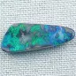 Preview: Echter Boulder Opal 8,24 ct. aus Australien - Opale mit Zertifikat online kaufen - Blau Grüner Boulder Opal 25,78 x 9,99 x 4,03 mm für Opalschmuck 1