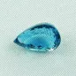Preview: Echter 11,09 ct London Blue Blautopas Tropfenschliff - passend für Blautopaz-Anhänger - Blautopaz online kaufen - 16,72 x 11,26 x 7,80 mm - mit Zertifikat