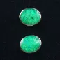 Mobile Preview: 925er Sterling Silber Ohrstecker Opal Inlay Emerald Green Grün Ohrringe  - Massiver Silberschmuck aus eigener Herstellung mit Lichtbild-Zertifikat online kaufen 4