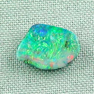 11,02 ct Boulder Opal Grüner Multicolor Edelstein aus Australien mit brillanten Farben | 17,38 x 14,49 x 5,36 mm | Echte Opale mit Zertifikat online kaufen - Versicherter Versand!5