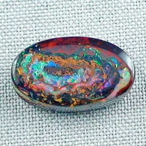23,45 ct Yowah Nuss Opal Edelstein Queensland Australien - 24,58 x 14,63 x 7,36 mm | Echte Edelsteine & Opale mit Zertifikat online kaufen-7