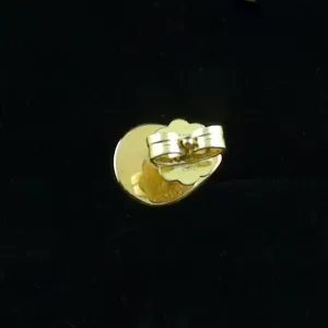 Ein wunderschöner Herren Gelbgold Ohrring 18 k mit Top GEM Black Opal 0,90 ct. - Jetzt online Ohrschmuck kaufen für Herren.