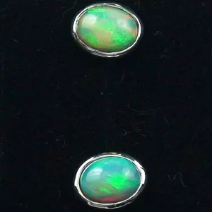 Echte 925er Ohrstecker 2,17 ct. Grüne Welo Opale Ohrringe Opalohrstecker - Echter Opalschmuck mit Lichtbild-Zertifikat ganz einfach online kaufen 4