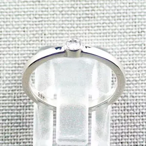 ►Damenring mit Diamant 0,10 ct 935er Silberring, Bild4