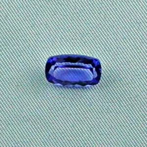 Blau Violetter Brilliant AAA Tansanit 3,06 ct Kissenschliff Tansania 11,14 x 6,96 x 4,70 mm