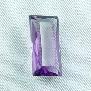 Großer echter violetter Amethyst 5,06 ct - Baguette Schliff - Jetzt anschauen! Echte Edelsteine online kaufen!
