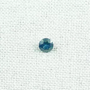►0,69 ct königsblauer Saphir Diamantschliff Edelstein, Bild1