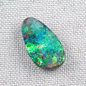 7,52 ct Grüner Boulder Opal mit brillanten Farben aus Australien 20,92 x 11,64 x 4,29 mm | Echte Opale mit Zertifikat online kaufen - Versicherter Versand!-2