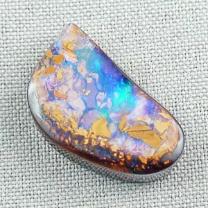 50,09 ct Boulder Opal Investment Multicolor Edelstein 32,49 x 18,62 x 7,84 mm - 50,09 ct Edelstein mit brillanten Farben - Opale online kaufen mit Zertifikat.-3