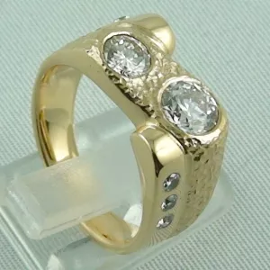 massiver 18k Goldring, Herren-Brilliant-Ring, Diamanten zus. 1,75 ct, Bild5