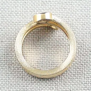 ►Designer 18k Opal-Gold-Ring 0,48 ct Black Opal Diamant 0,24 ct, Bild8