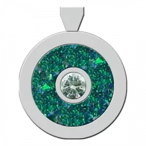 KONFIGURIERE deinen Opal Inlay Silber-Anhänger mit Diamant, Bild12