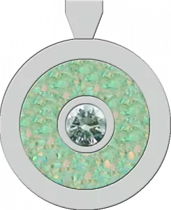 KONFIGURIERE deinen Opal Inlay Silber-Anhänger mit Diamant, Bild14